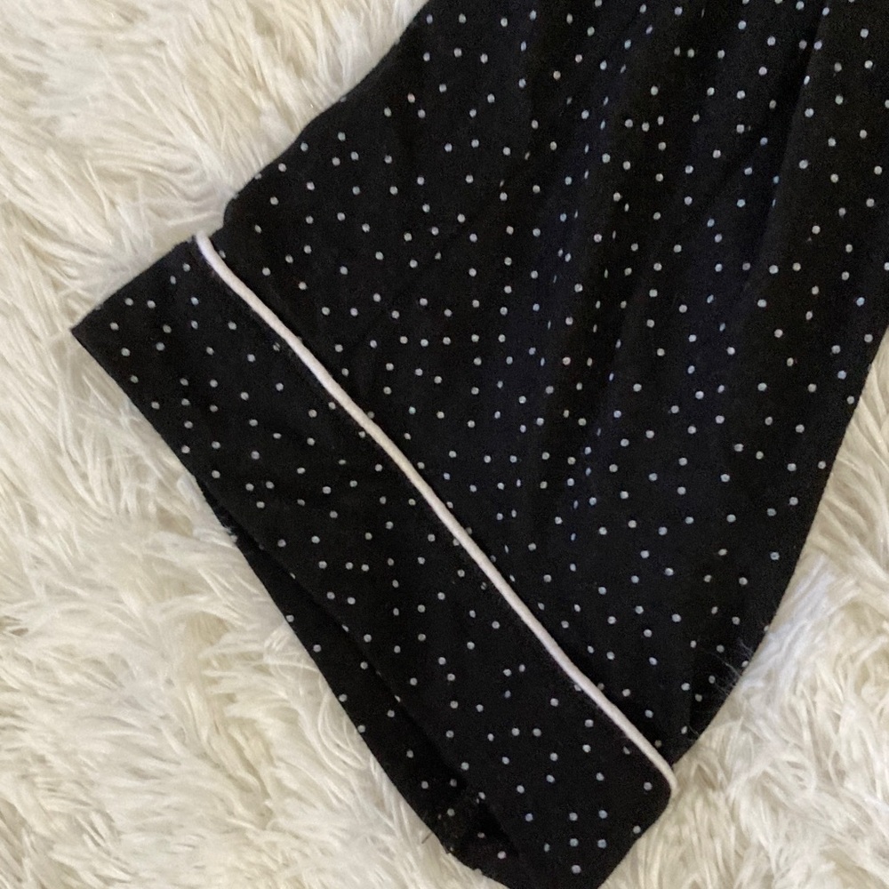 Lot of 2 - Black Polka Dot Pajama Set and Nightgown - Picture 5 of 8